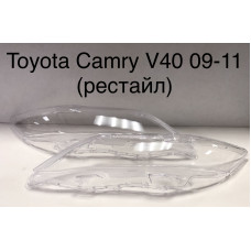 Стекло фары Toyota Camry V40 09-11, левое и правое